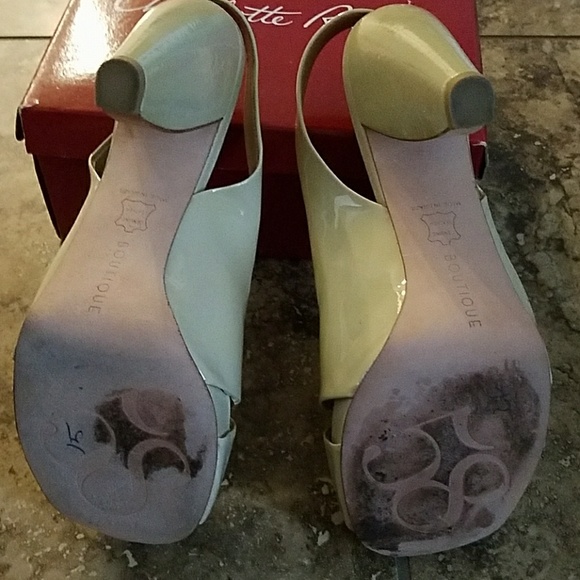 Like new, chunky heel sling strap heels. - Picture 4 of 4